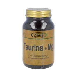 ZEUS L-Taurina-Mg 60 Cápsulas | Complemento alimenticio con Taurina y Magnesio para energía y sistema nervioso