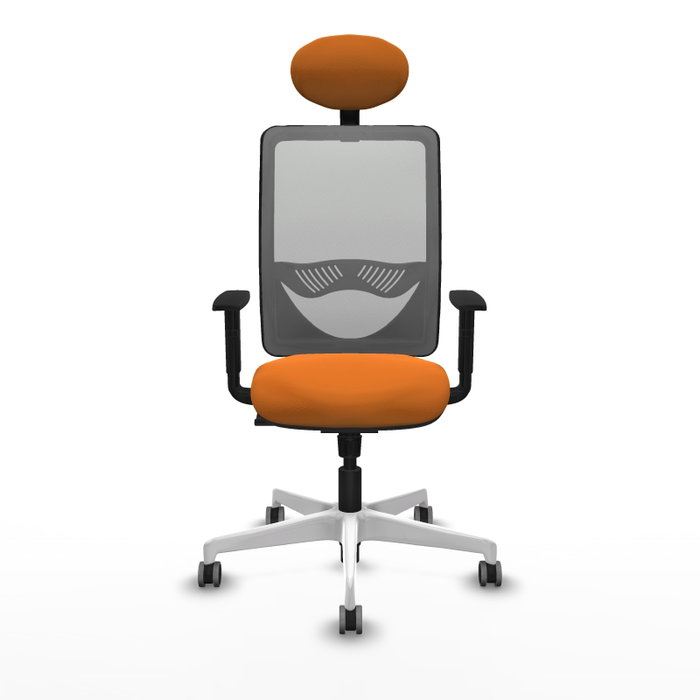 PIQUERAS Y CRESPO Silla de oficina Zulema con mecanismo Sincro, Naranja y Gris PIQUERAS Y CRESPO Silla de oficina Zulema con mecanismo Sincro, Naranja y Gris