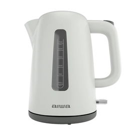 Aiwa AKT-2000 Hervidor Eléctrico 1.7 L 2200 W, Acero Inoxidable, Filtro Antical Desmontable, Apagado Automático, Libre de BPA, Seguridad Contra Sobrecarga, Base 360°