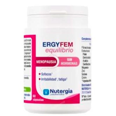 NUTERGIA Ergy-Fem Equilibrio 60 Cápsulas - Complemento para el Equilibrio en la Menopausia con Extracto de Azafrán, Polen, Diente de León y Semillas de Uva, Vitaminas y Minerales NUTERGIA Ergy-Fem Equilibrio 60 Cápsulas - Complemento para el Equilibrio en la Menopausia con Extracto de Azafrán, Polen, Diente de León y Semillas de Uva, Vitaminas y Minerales