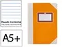 Fernandes Libro Cartone Cosido A5+ Rayado Horizontal 50 Hojas 100 Gr Naranja Fernandes Libro Cartone Cosido A5+ Rayado Horizontal 50 Hojas 100 Gr Naranja