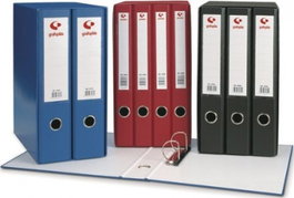 GRAFOPLAS Módulo de 2 archivadores con anillas de palanca 65 mm azul
