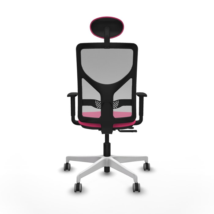 PIQUERAS Y CRESPO Silla de Oficina Motilla Rosa y Gris con Mecanismo Sincro/Traslack PIQUERAS Y CRESPO Silla de Oficina Motilla Rosa y Gris con Mecanismo Sincro/Traslack
