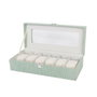 Caja para Relojes Versa Verde Poliéster 13,5 x 9 x 30,5 cm