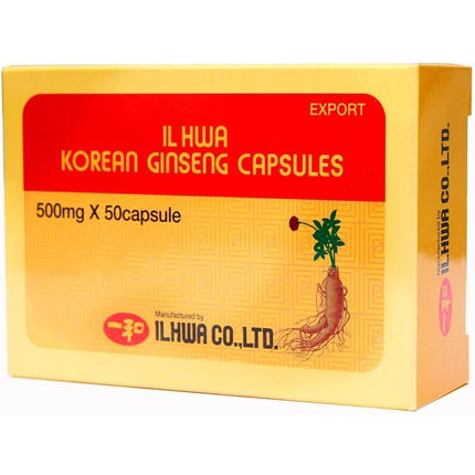 TONGIL Ginseng coreano IL HWA 500 mg 50 cápsulas TONGIL Ginseng coreano IL HWA 500 mg 50 cápsulas