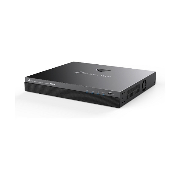 TP-Link VIGI NVR2016H-16MP Grabador de Video en Red, 16 Canales PoE+, 3840x2160 Pixeles, 2 Bahías HDD SATA, 140W PoE Budget, NVR para Videovigilancia