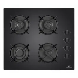 Continental Edison Tabla 4 Fayers CECTG4VB1 Gas Vidrio Negro