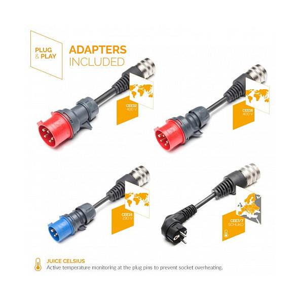 Juice Technology JUICE BOOSTER 2 Cargador Vehículo Eléctrico 1,4 - 22 kW Cable 3,1 Metros (anthrazit/schwarz)
