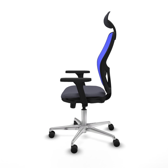 PIQUERAS Y CRESPO Silla de oficina Jorquera con mecanismo Sincro/Traslack, Gris oscuro y Azul PIQUERAS Y CRESPO Silla de oficina Jorquera con mecanismo Sincro/Traslack, Gris oscuro y Azul