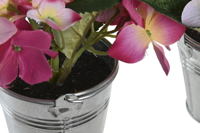 DKD Home Decor Planta Fucsia Rosa Palo 8 x 14 x 8 cm (12 Unidades)