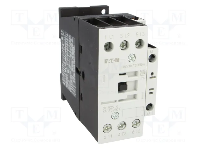 EATON ELECTRIC DILM25 Contactor 3-polar 25A 110VAC