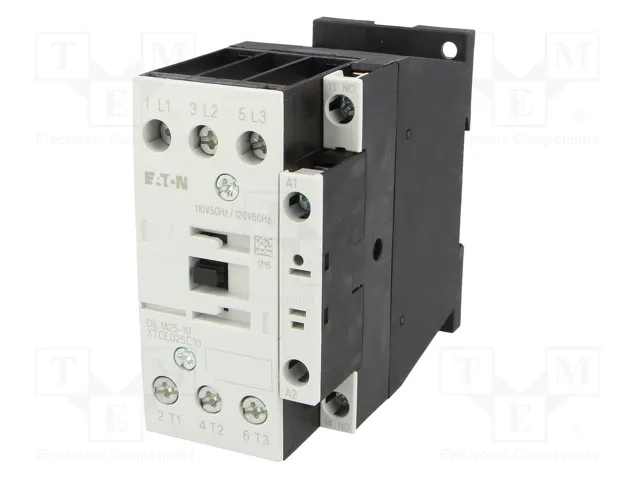 EATON ELECTRIC DILM25 Contactor 3-polar 25A 110VAC