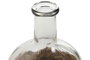 DKD Home Decor Jarrón de Cristal y Fibra Natural 3400ml