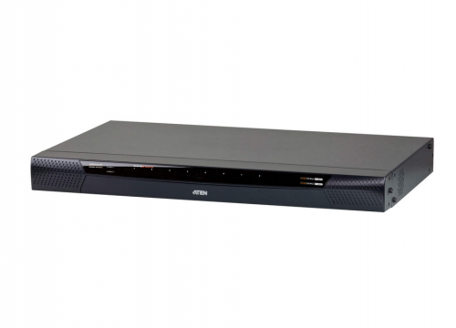 Aten KN1108VA Switch KVM sobre IP de 8 Puertos, 2 Buses, Negro