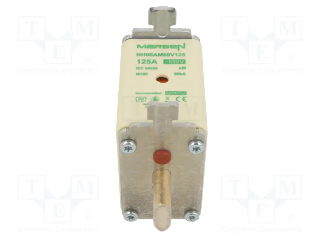 MERSEN Fusible de Cartucho NH00 125A 690VAC