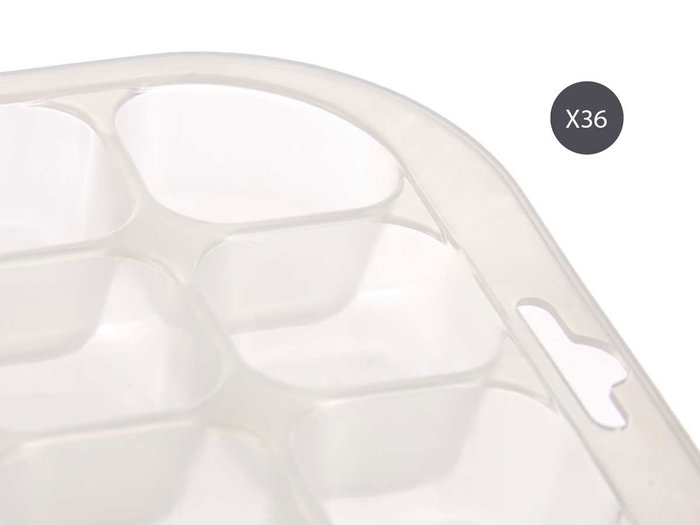 Leknes Cubitera 32 Cubitos Transparente 33x15.5x3.4cm (Set de 36)