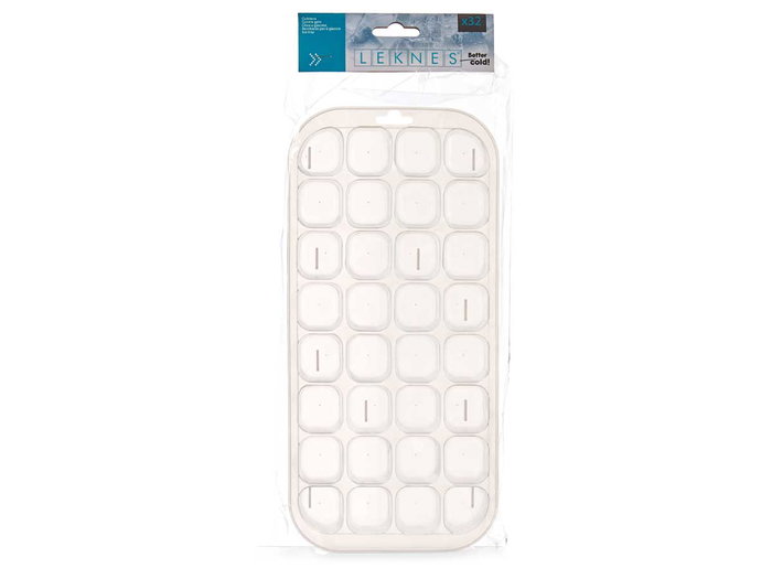 Leknes Cubitera 32 Cubitos Transparente 33x15.5x3.4cm (Set de 36)