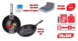 IBILI Wok Induplus 28 cm 400528 de inducción
