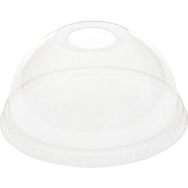 Duni Tapa Cúpula Desechable Transparente, RPET, 10 cm x 5.5 cm, Pack 1000 unidades