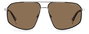 Polaroid PLD-4118-S-X-85K-SP Gafas de sol aviador de metal para hombre