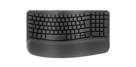 Logitech Teclado Ergonómico Inalámbrico Wave Keys con Reposamuñecas Acolchado