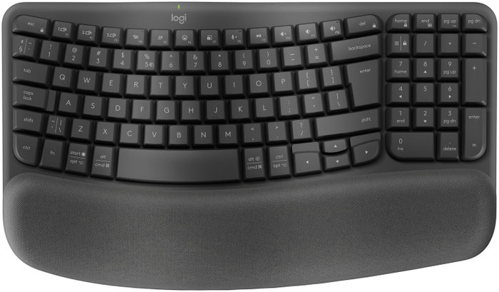 Logitech Wave Keys Teclado Ergonómico Inalámbrico Grafito Logitech Wave Keys Teclado Ergonómico Inalámbrico Grafito