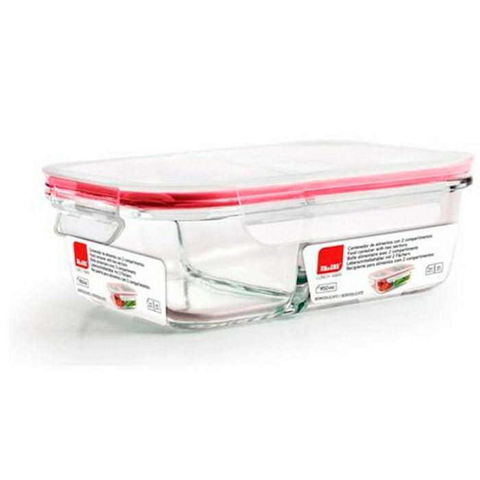 Ibili Fiambrera rectangular de borosilicato 400 ml