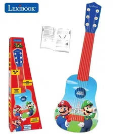 Lexibook SUPER MARIO Mi primera guitarra 53 cm Juguete Infantil con Guía de Aprendizaje