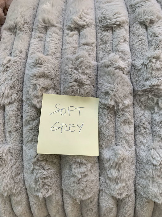 DKD Home Decor Cojin Urban Rabit fur april 24 d Marron 8 x 45 x 45 cm (2 Unidades)