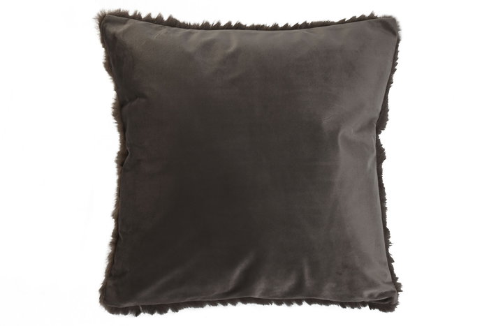 DKD Home Decor Cojin Urban Rabit fur april 24 d Marron 8 x 45 x 45 cm (2 Unidades)