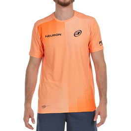 Camiseta de Manga Corta Hombre Bullpadel Chingotto 25V Naranja Pádel