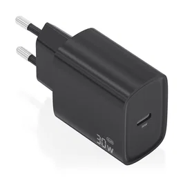 AISENS Cargador GaN 30W USB-C PD3.0 Negro