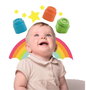 Clementoni CLE8005125178773 Bolsa 20 Cubos Blandos Mixtos Clemmy Baby A Partir de 9 Meses