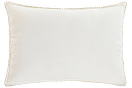DKD Home Decor India lino 1c25 Cojin Tradicional Blanco Roto 8 x 40 x 60 cm (2 Unidades)
