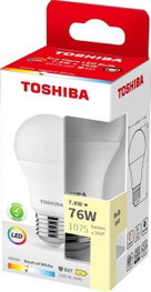 TOSHIBA Bombilla LED ECOFLARE A60 E27 7.8W 4000K - Lámpara de Fila Clásica Blanco Neutro