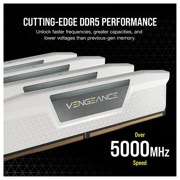 Corsair Vengeance DDR5 32GB (2x16GB) 6000MHz CL36 Blanco Corsair Vengeance DDR5 32GB (2x16GB) 6000MHz CL36 Blanco