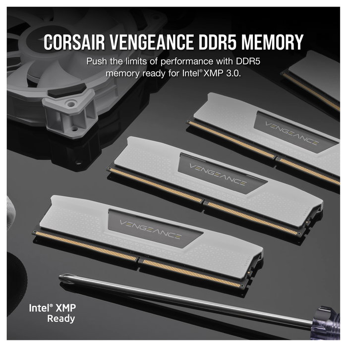 Corsair Vengeance DDR5 32GB (2x16GB) 6000MHz CL36 Blanco Corsair Vengeance DDR5 32GB (2x16GB) 6000MHz CL36 Blanco