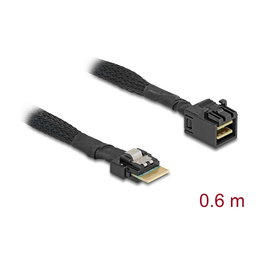 DeLOCK Cable Mini SAS HD SFF-8643 a Slim SAS SFF-8654 4i 0.6 m 60 cm Negro DeLOCK 86092