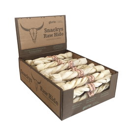 Snackys Rawhide Masticable Twin Stick Snack para Perro 1.8x25 cm 50 Unidades