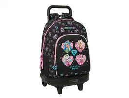 Safta Mochila Escolar Grande con Ruedas Compact Extraible Monster High 450x330x220 mm