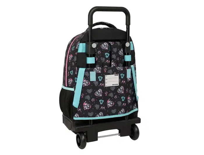 Safta Mochila Escolar Grande con Ruedas Compact Extraible Monster High 450x330x220 mm