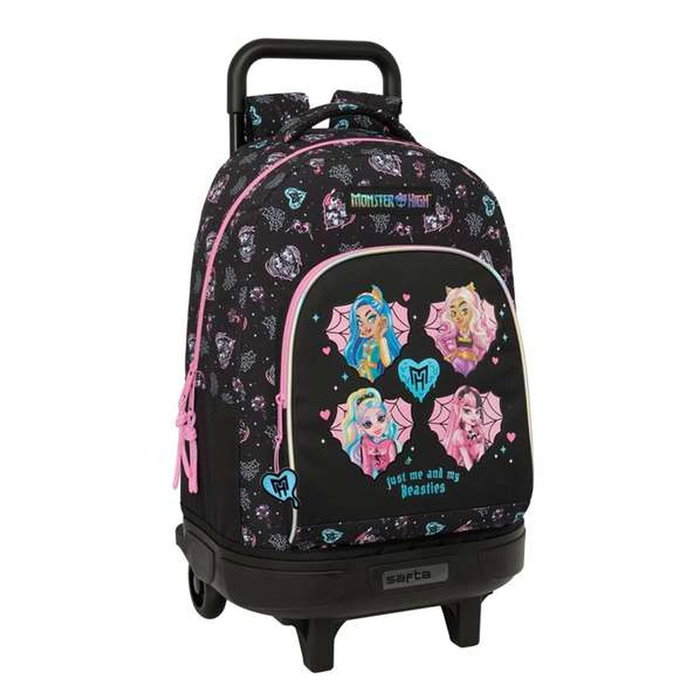 Safta Mochila con Ruedas Compact Extraíble Monster High