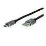 ROLINE Cable USB 2.0 Tipo A a C, Negro, 1.8m