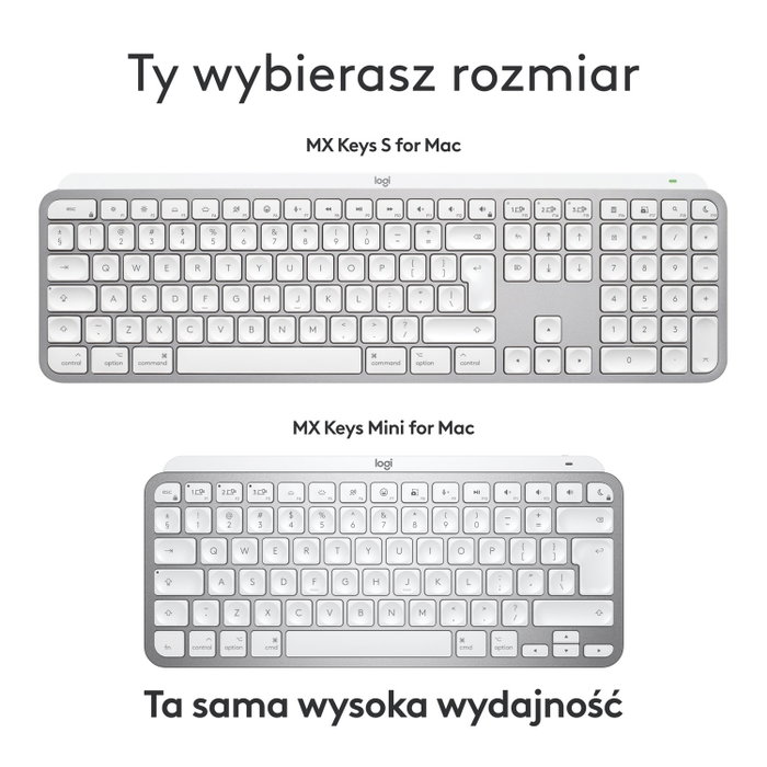 Logitech MX Keys S for Mac Teclado Inalámbrico Gris