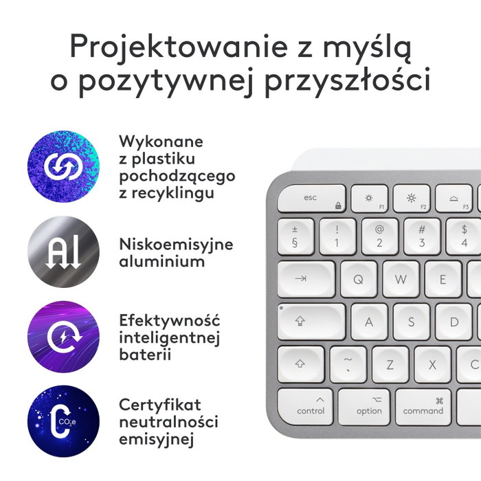 Logitech MX Keys S for Mac Teclado Inalámbrico Gris