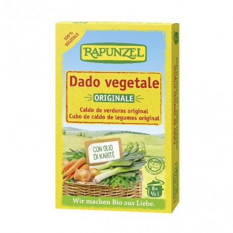 RAPUNZEL Caldo de Verduras BIO 8 cubitos RAPUNZEL Caldo de Verduras BIO 8 cubitos