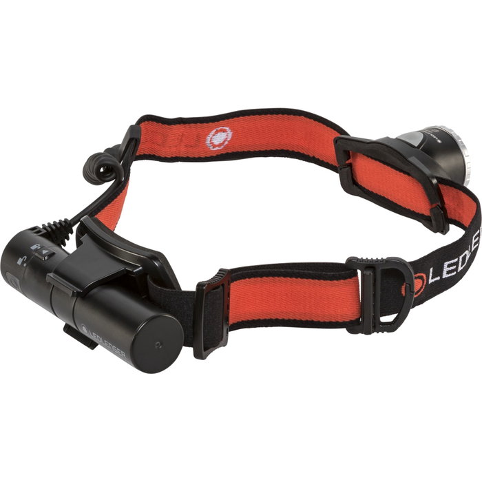 Ledlenser H8R Linterna con cinta para cabeza Negro, Rojo