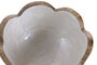 DKD Home Decor Bol Mango Blanco Nacarado Pack de 2