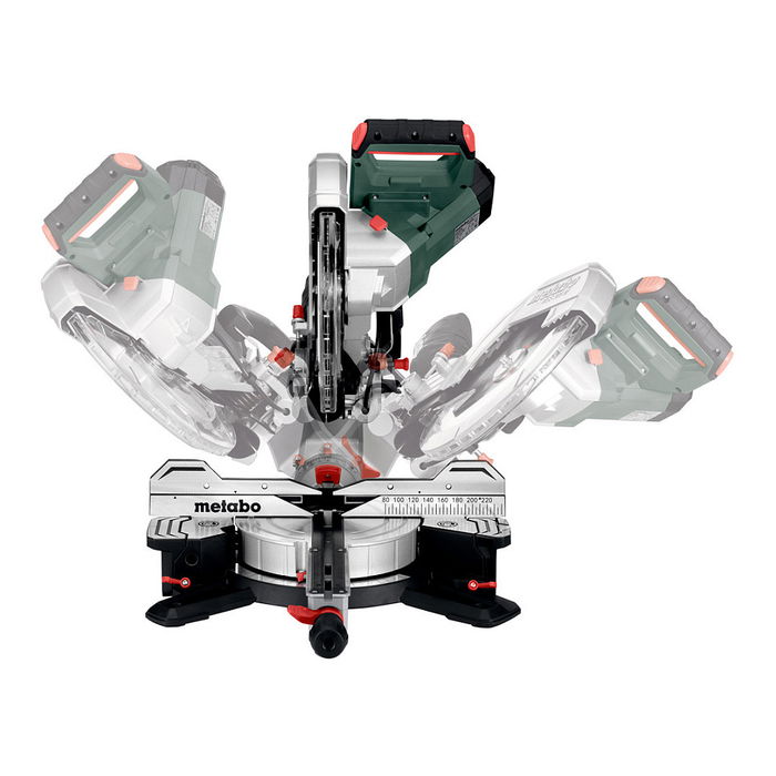 Metabo KGS305M Sierra ingletadora de un solo bisel, 3700 RPM, corte 215 x 67 mm, 2000 W