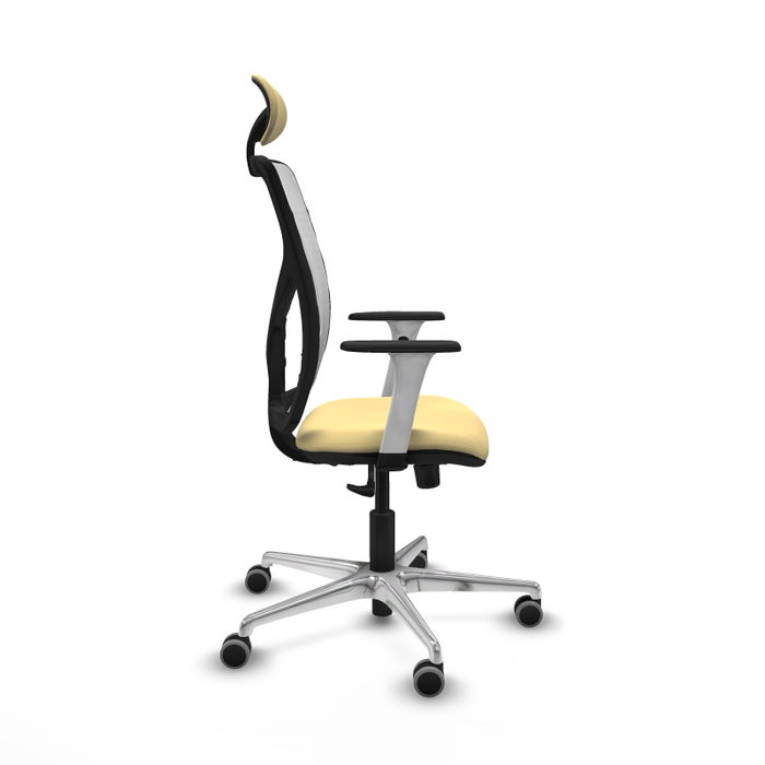 PIQUERAS Y CRESPO Silla de oficina Motilla con mecanismo Sincro, Crema y Blanco PIQUERAS Y CRESPO Silla de oficina Motilla con mecanismo Sincro, Crema y Blanco